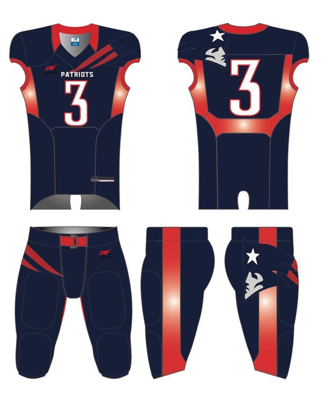 american football uniform